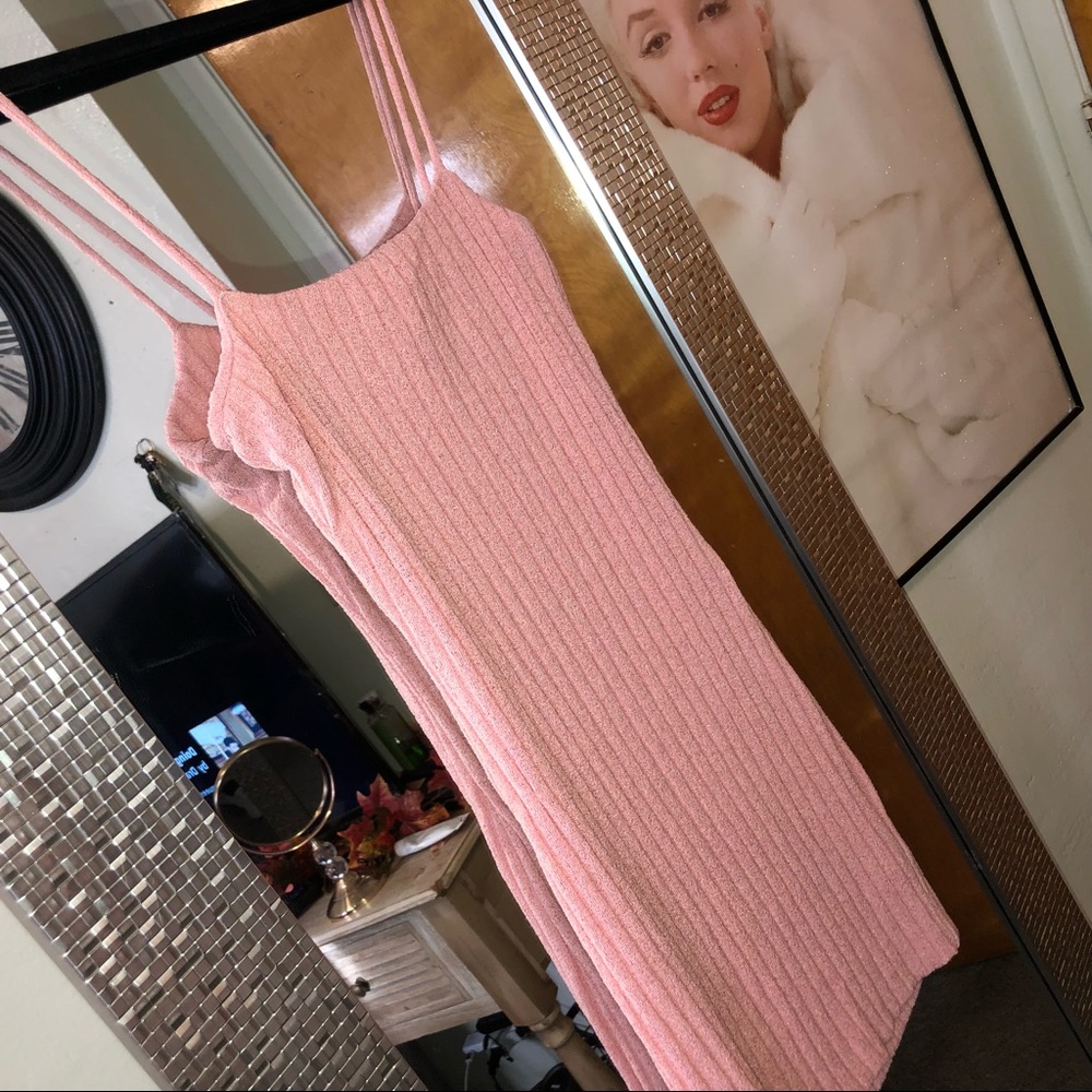 Pink double layer dress 🌸💕